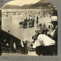 A January Day at Muizenberg, Cape Peninsula [high-res detail of right image]