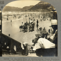 A January Day at Muizenberg, Cape Peninsula [detail of right image]