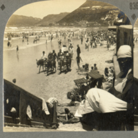 A January Day at Muizenberg, Cape Peninsula [detail of left image]